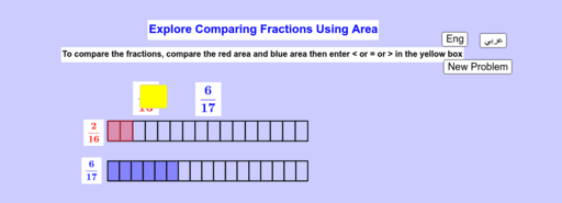 area model fractions calculator