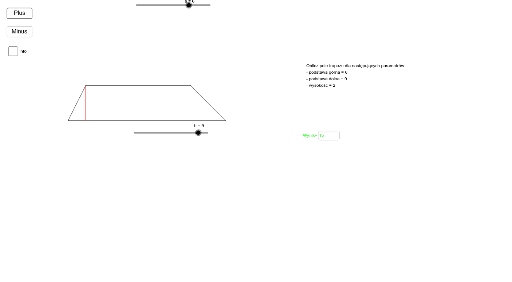 Pole trapezu – GeoGebra