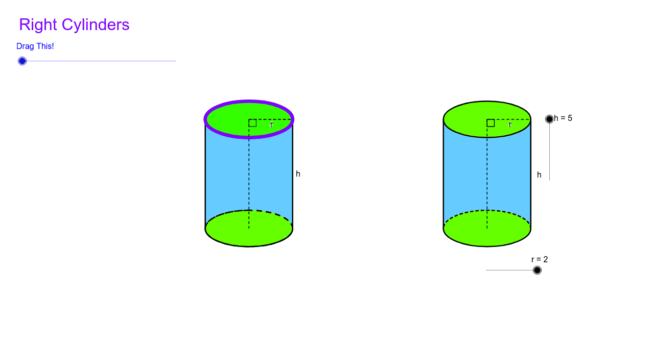 Surface Area of a Cylinder – GeoGebra