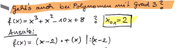 Beispielpolynom dritten Grades