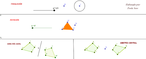 Transformaciones Isométricas – GeoGebra