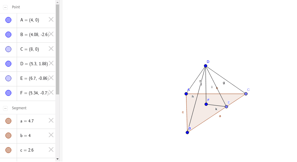 Пирамида – Geogebra