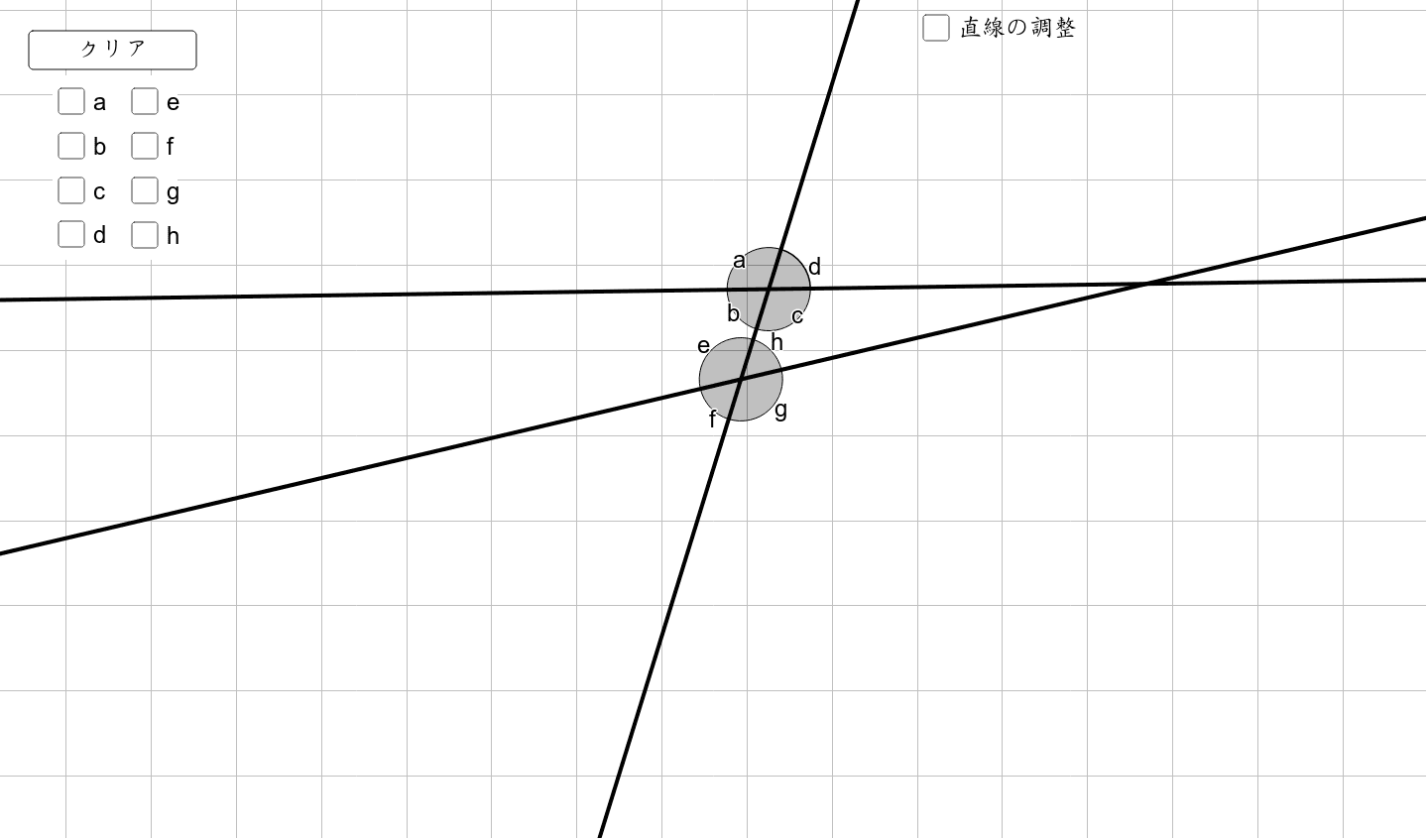 平行線と角 Geogebra
