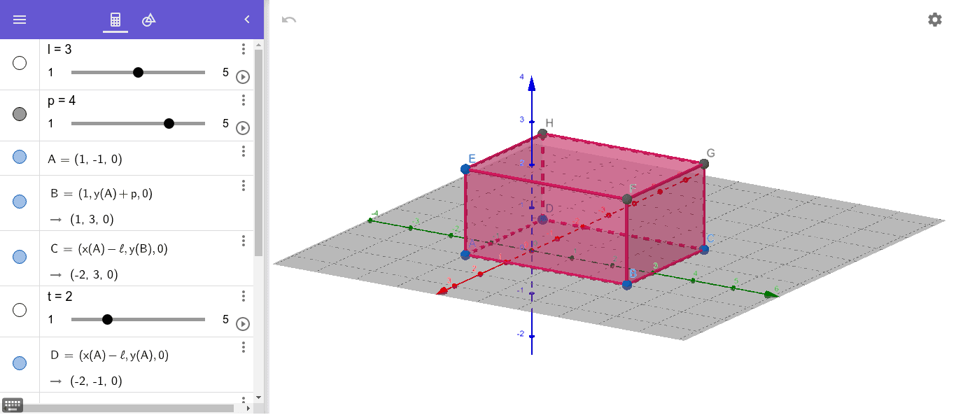 Balok Geogebra