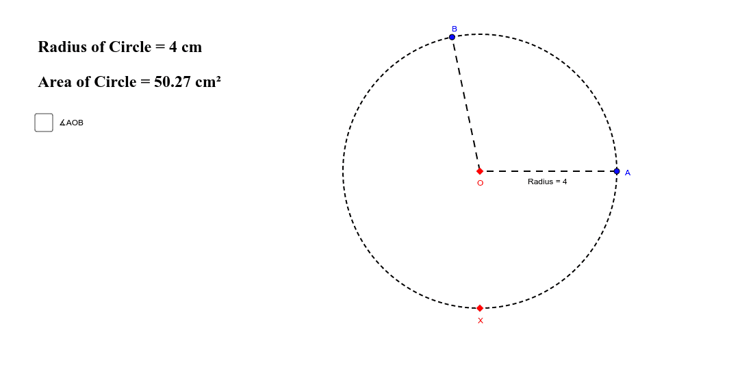 Area of a Sector – GeoGebra