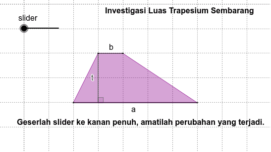 Investigasi Luas Trapesium Sembarang – GeoGebra