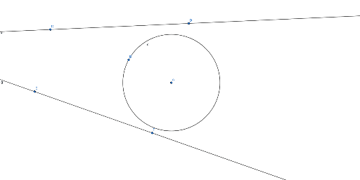 Circle and 2 lines - MAT 103 - Lecture #20 – GeoGebra