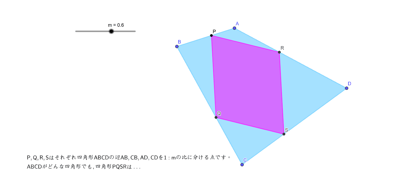 平行線と線分の比 Geogebra