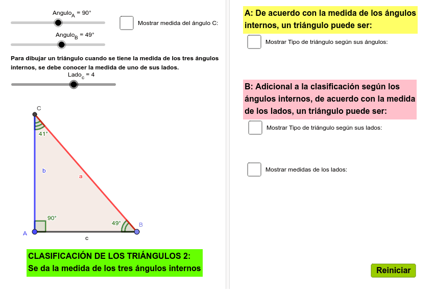 nombres de triangulos