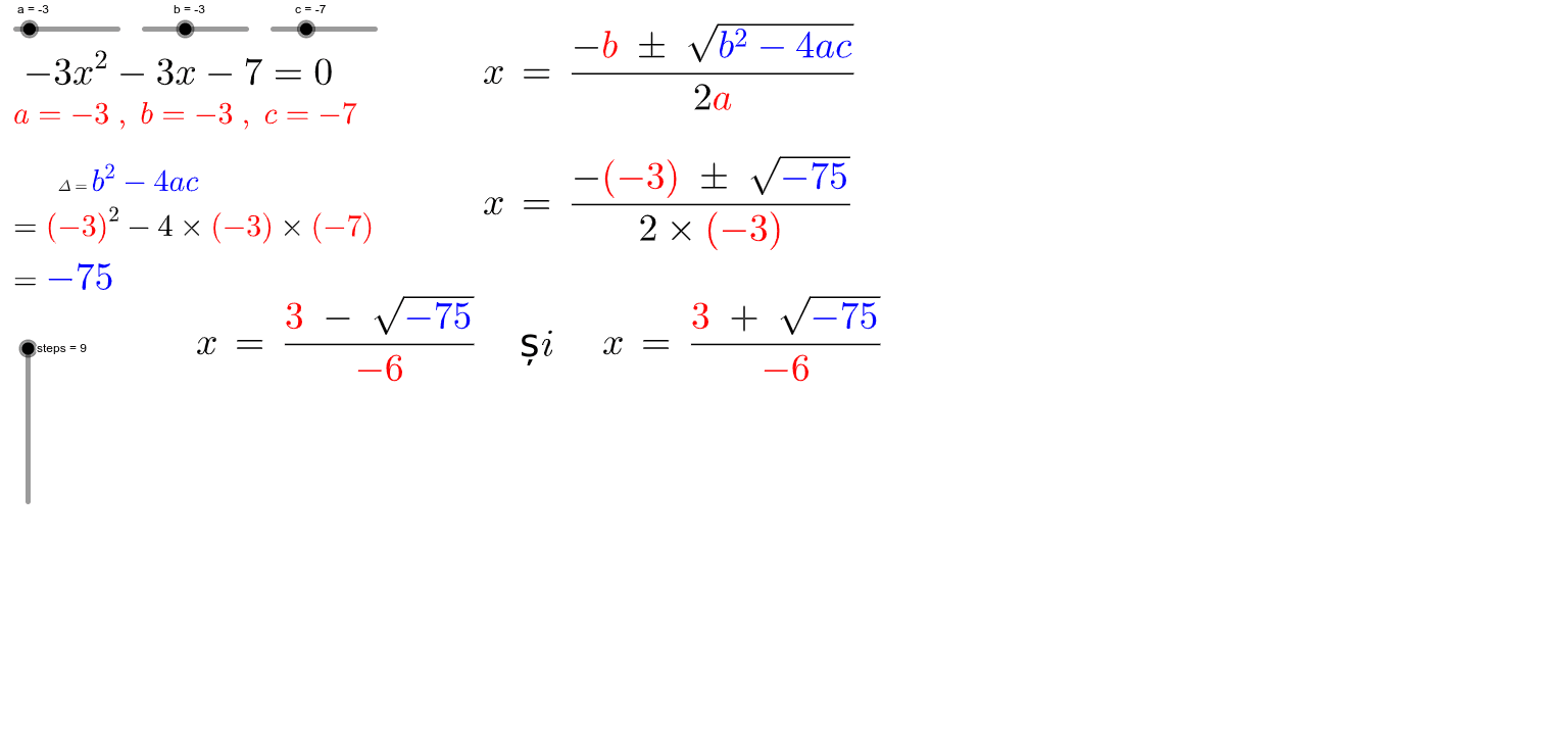 Ecuatia De Gradul Al Doilea Formula Geogebra