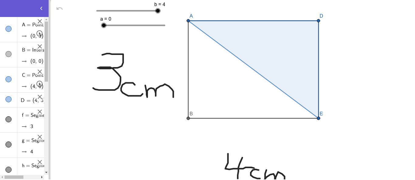 一次関数の利用 Geogebra