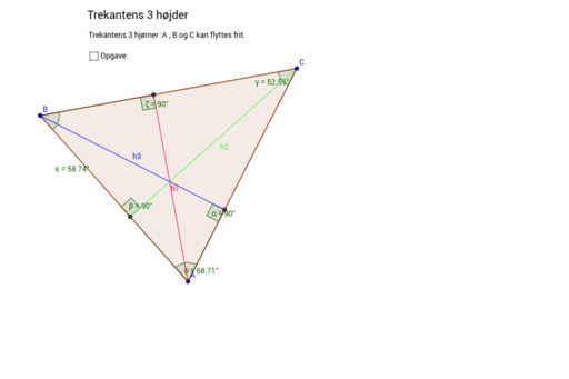 Copy Of Trekantens Højder – GeoGebra