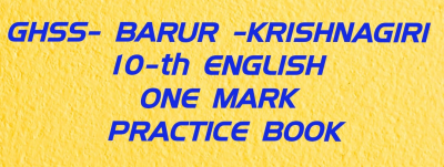 10-th-ENGLISH -One Mark -Practice Book