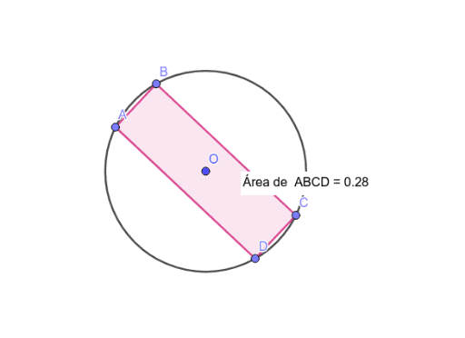 Rectángulo Inscrito De área Máxima Geogebra 