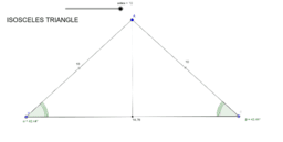 Triangles properties – GeoGebra