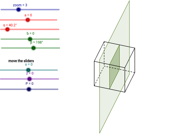 Cube Cross Section Geogebra