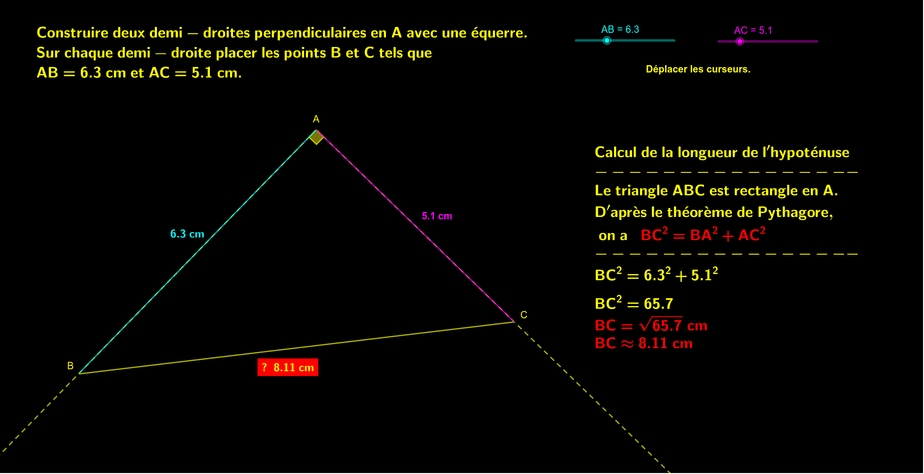 une réquerre – GeoGebra