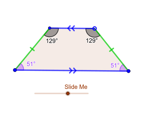 isosceles trapezoid calculator angles