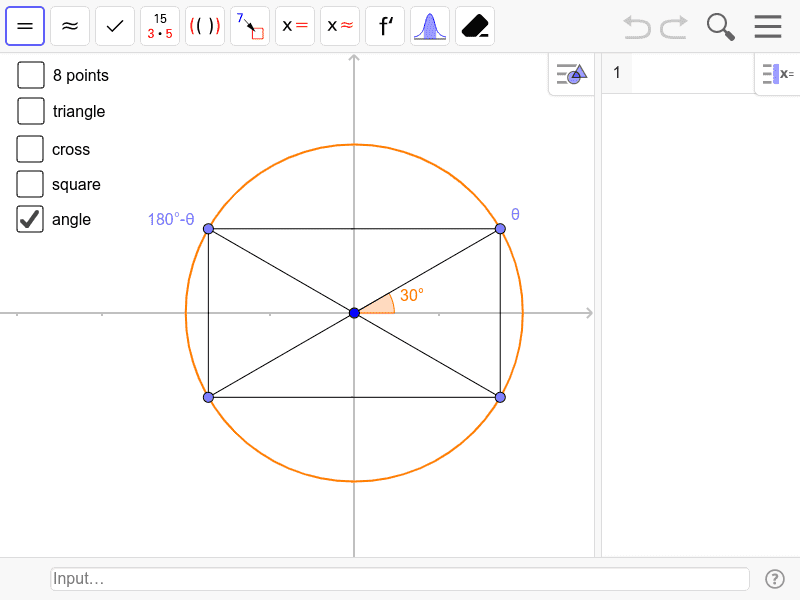 Unit Circle Template – GeoGebra