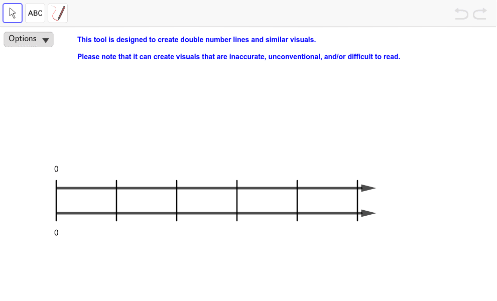 Double Number Line Maker GeoGebra