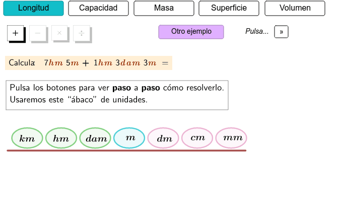 Operaciones En El Sistema Métrico Decimal Geogebra