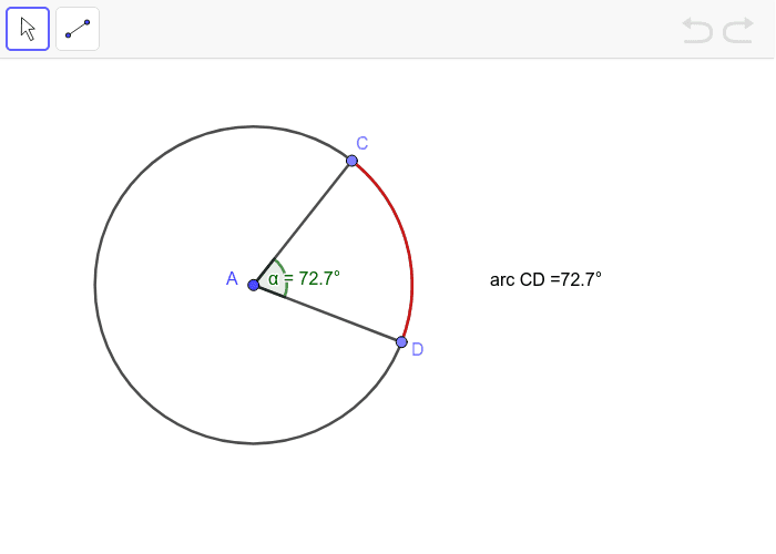 Classification d'un angle selon la mesure – GeoGebra