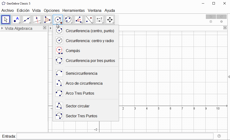 6/ Circulos, compás,  arcos y sectores.