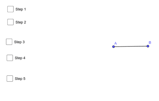 Constructing Segment Bisector – GeoGebra