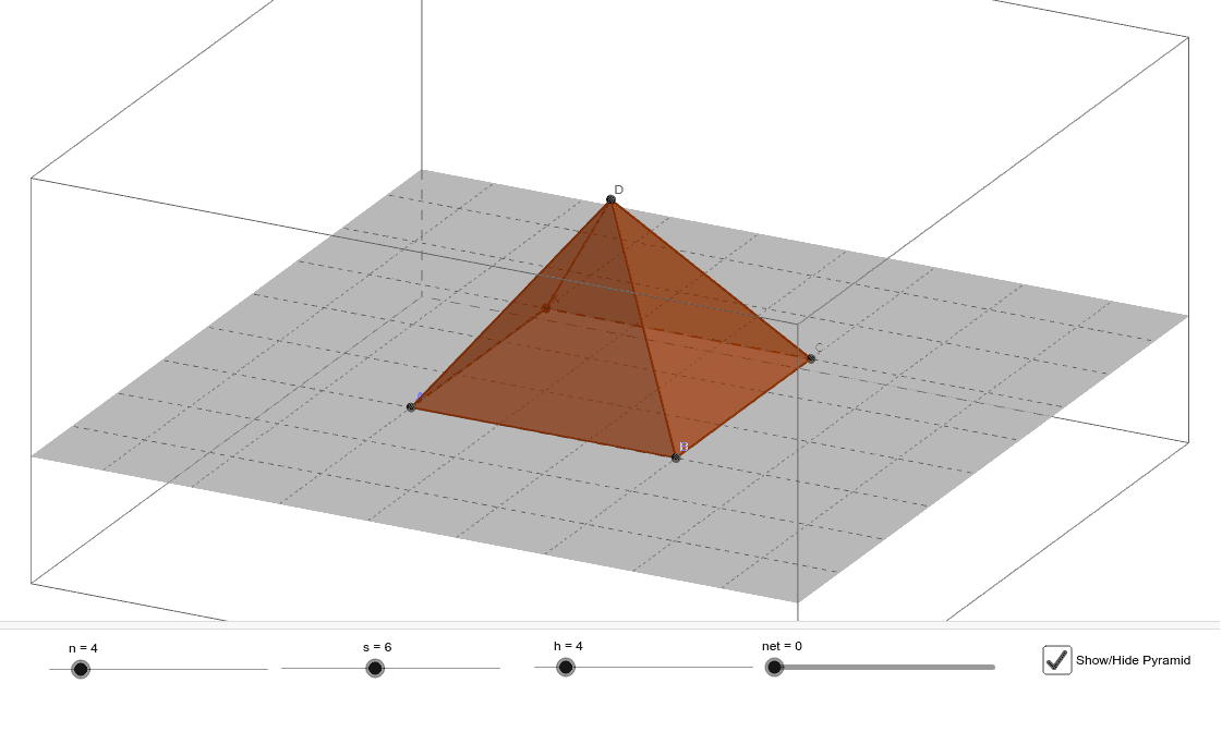 Regular Pyramid Geogebra