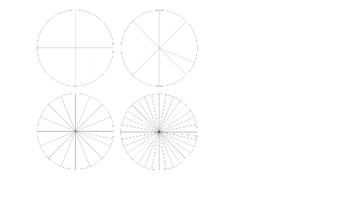 Vorlage Kreissegmente zum Laminieren – GeoGebra