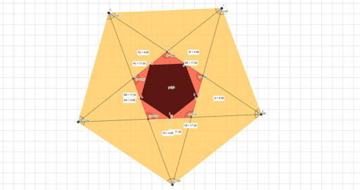 مضلع منتظم Geogebra