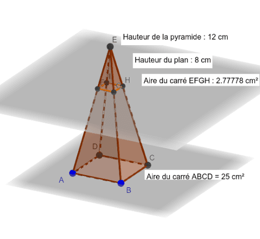 Section De Pyramide Geogebra