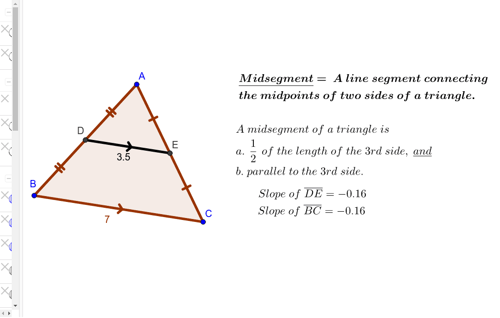 triangle midsegment theorem