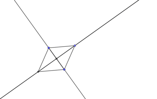 Diagonals of a rhombus are angle 90 degrees – GeoGebra