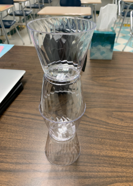 Your task: Create a virtual model of what is shown here. Refer to the "Measure a Radius Accurately" page to help you measure the radius of the top and bottom of these cups!  