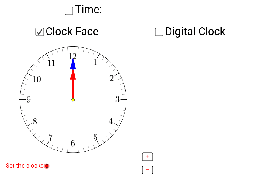 Telling time from clocks