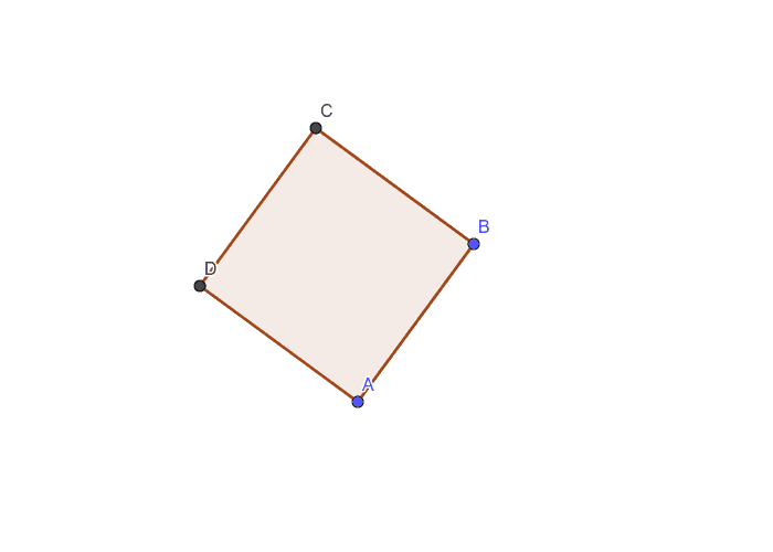 Regular polygon with 4 sides GeoGebra