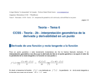 CCSS - Teoría - 2b - interpretación geométrica de la derivada y derivabilidad en un punto.pdf