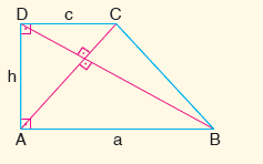 [size=150]ABCD dik yamuğunda [AB] // [DC] , 
[AD ] [math]\perp[/math] [AB ],
[AD ] = h ve [b]köşegenler birbirine dik[/b] ise
h[sup]2[/sup] = a . c olur.[/size]