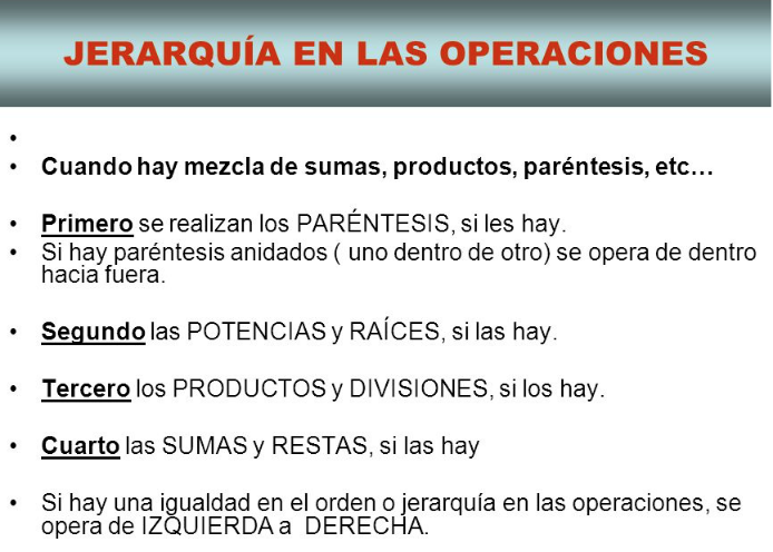 Jerarquía en las Operaciones Combinadas