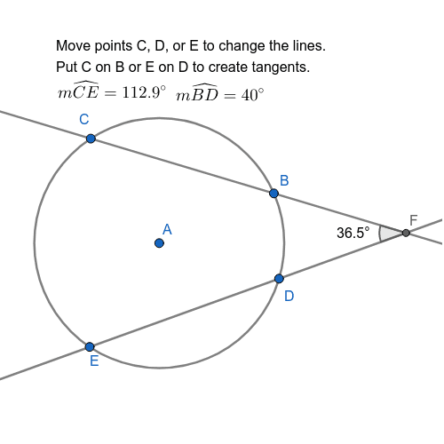 Angles & Circles – GeoGebra