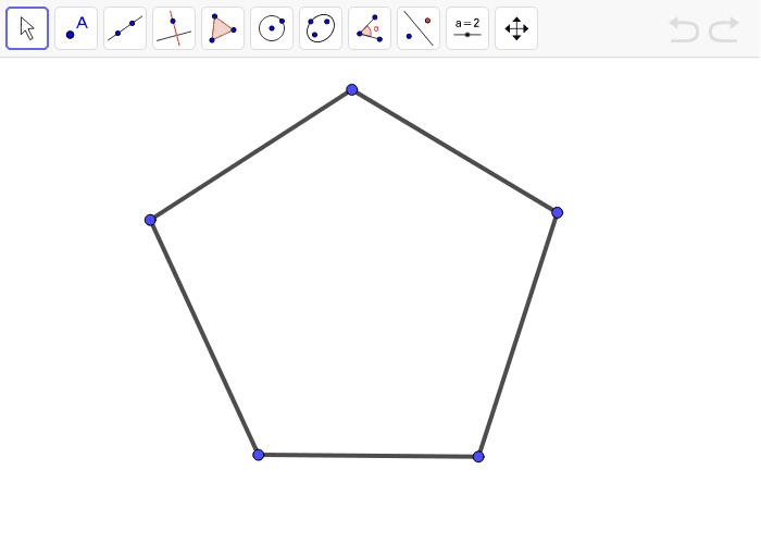 The Sum of the Interior Angles of a Pentagon GeoGebra