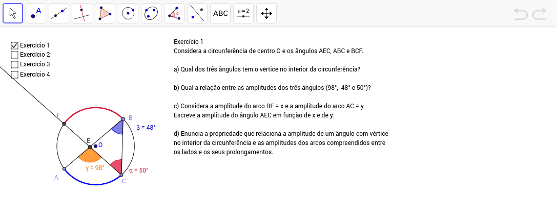 ângulo – GeoGebra