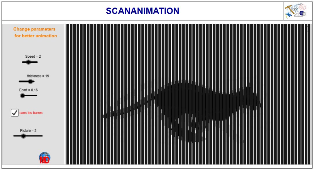 http://dmentrard.free.fr/GEOGEBRA/Maths/geogebrclassic/ScanimatMD.html