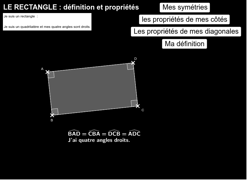 Quadrilatère particulier : le rectangle – GeoGebra