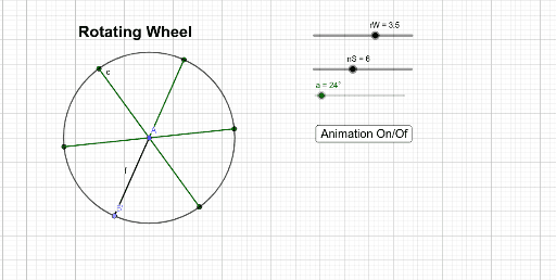 Rotating Wheel – GeoGebra