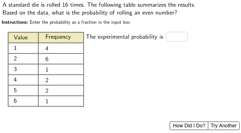 experimental probability geogebra