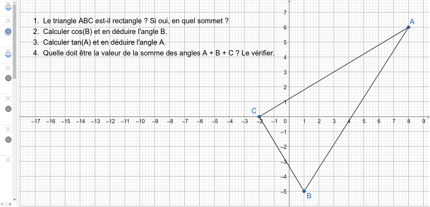 Triangle Rectangle Angles 2 Geogebra