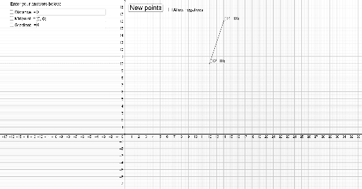 Properties of diagonal lines – GeoGebra