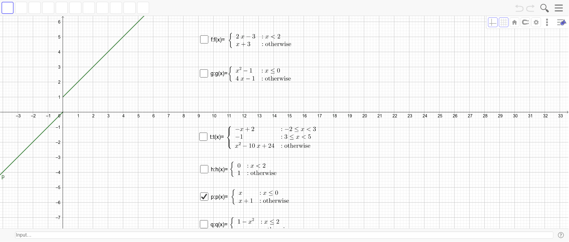 Funciones Definidas Por Intervalos – GeoGebra